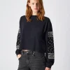 T-Shirt Maniche Lunghe Skate & Street Nero Donna