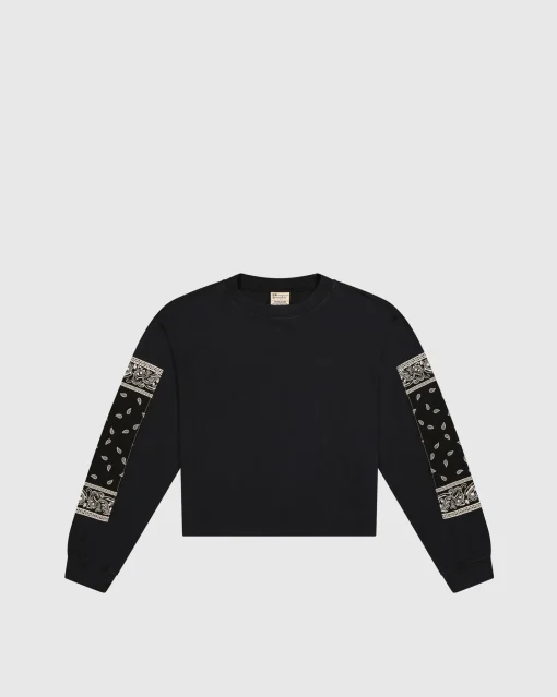 T-Shirt Maniche Lunghe Skate & Street Nero Donna