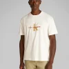 T-Shirt Monologo Shift Bianco Uomo