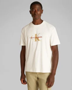 T-Shirt Monologo Shift Bianco Uomo