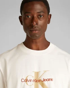 T-Shirt Monologo Shift Bianco Uomo