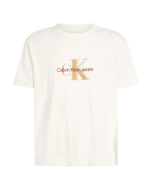 T-Shirt Monologo Shift Bianco Uomo