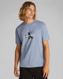 T-Shirt Monologo Shift Blu Uomo