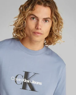 T-Shirt Monologo Shift Blu Uomo