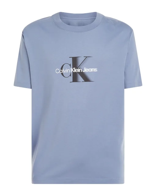 T-Shirt Monologo Shift Blu Uomo