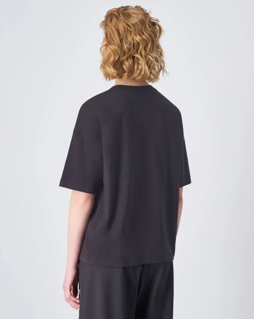 T-Shirt Oversize Girocollo From The Block Nero Donna