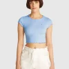 T-Shirt Slim Babylock Blu Donna