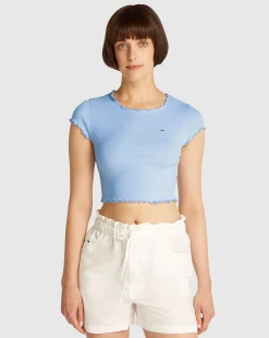 T-Shirt Slim Babylock Blu Donna