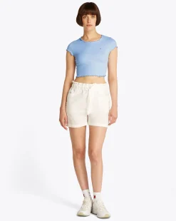 T-Shirt Slim Babylock Blu Donna