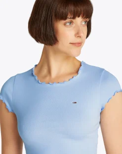 T-Shirt Slim Babylock Blu Donna