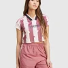 T-shirt Tiro Cut 3-Stripes Print Baby Rosa Donna