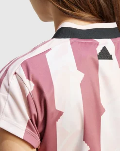 T-shirt Tiro Cut 3-Stripes Print Baby Rosa Donna