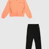 Tuta Full Zip Sweatsuits Rosa Bambina