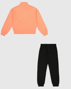 Tuta Full Zip Sweatsuits Rosa Bambina