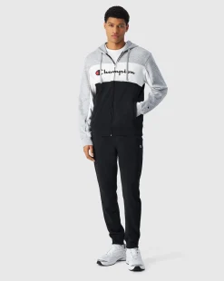 Tuta Full-Zip Con Cappuccio Sweatsuits Grigio Uomo