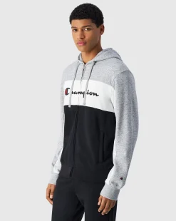 Tuta Full-Zip Con Cappuccio Sweatsuits Grigio Uomo