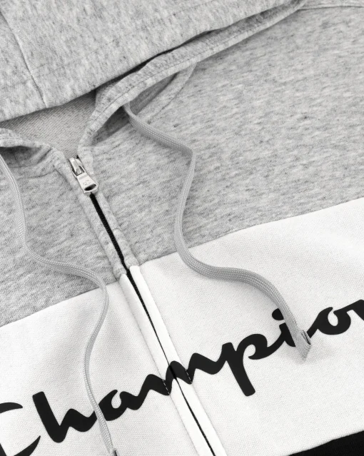 Tuta Full-Zip Con Cappuccio Sweatsuits Grigio Uomo