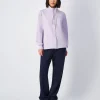 Tuta Script Shop Con Felpa a Collo Alto Viola Donna