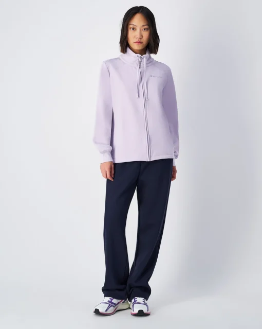 Tuta Script Shop Con Felpa a Collo Alto Viola Donna