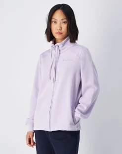 Tuta Script Shop Con Felpa a Collo Alto Viola Donna