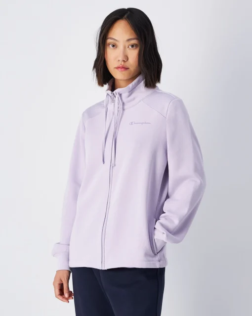 Tuta Script Shop Con Felpa a Collo Alto Viola Donna