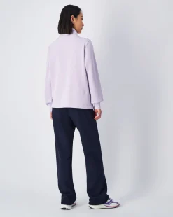 Tuta Script Shop Con Felpa a Collo Alto Viola Donna