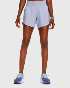 Under Armour Shorts UA Fly-By Elite 5" Bianco Donna