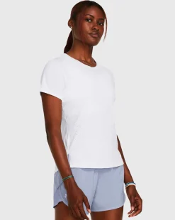 Under Armour T-Shirt Launch Elite Laser Bianco Donna